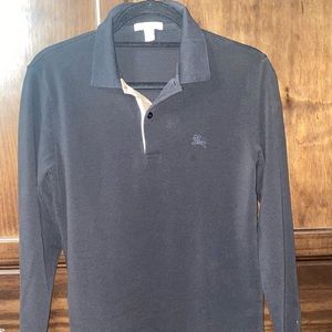 Burberry Long Sleeve Polo Shirt Size Small